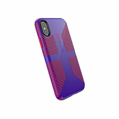 Picture of Speck Products CandyShell Grip iPhone Xs/iPhone X Case, Ultraviolet Purple/Ruby Red