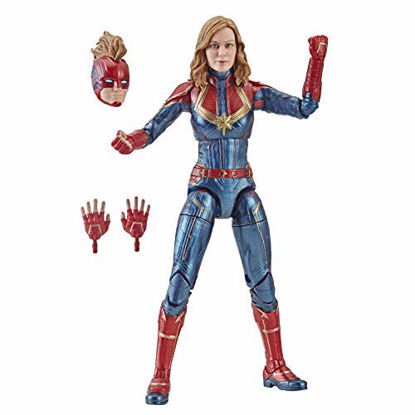 Picture of Marvel Captain Marvel 6-inch Legends Captain in Costume Figure for Collectors, Kids, and Fans