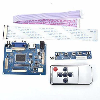 Picture of VGA LCD Controller Board, HDMI VGA 2AV Reversing Driver Board for 7inch AT070TN92 800x480 LCD Display