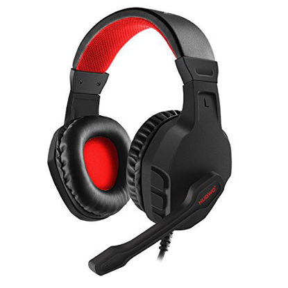 Picture of NUBWO U3 3.5mm Gaming Headset for PC, PS4, Laptop, Xbox One, Mac, iPad, Nintendo Switch Games, Computer Game Gamer Over Ear Flexible Microphone Volume Control with Mic