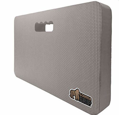 Picture of Gorilla Grip Original Premium Thick Kneeling Pad, Comfortable Foam Mat to Kneel On, Knee Pad Cushion for Gardening, Yard Work, Yoga and Floor Kneeler for Next to Baby Bath, 17.5 x 11 x 1.5, Gray