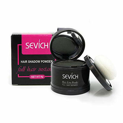 Picture of Instantly Hair Shadow - Sevich Hair Line Powder, Quick Cover Grey Hair Root Concealer with Puff Touch, 4g Brown