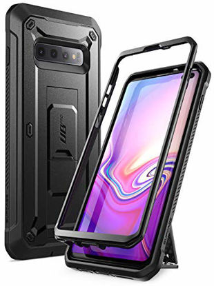 Picture of SUPCASE Unicorn Beetle Pro Series Designed for Samsung Galaxy S10 Plus Case (2019 Release) Full-Body Dual Layer Rugged with Holster & Kickstand Without Built-in Screen Protector (Black)