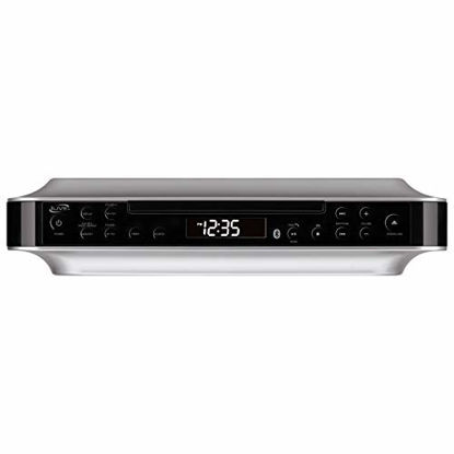 Picture of iLive Bluetooth Under Cabinet Radio (FM) CD Player and MP3 player , Bluetooth, USB, AUX in, MP3, CD, Wireless Music System with Kitchen Timer, Digital Clock, with Remote Control IKBC384SMP3U