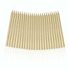 Picture of Aplusplanet 24 Count Champagne Gold Birthday Cake Candles, Metallic Long Thin Cake Candle in Holder for Cupcake Wedding, Shower, Party Decorations