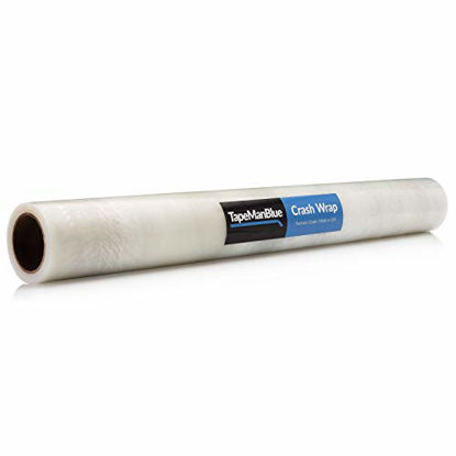 Picture of TapeManBlue Crash Wrap, 36 inch x 200 feet, Clear Collision Wrap for Cars