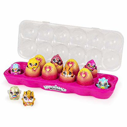 Picture of Hatchimals CollEGGtibles, Limmy Edish Glamfetti 12-Pack Egg Carton with 12 Exclusive Hatchimals (Styles May Vary)