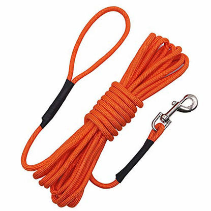 Picture of Vivifying Dog Check Cord, 20FT/6M Floatable Long Dog Training Rope with Handle for Beach, Lake (Orange)