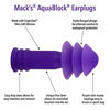 Picture of Mack's AquaBlock Swimming Earplugs - Comfortable, Waterproof, Reusable Silicone Ear Plugs for Swimming, Snorkeling, Showering, Surfing and Bathing