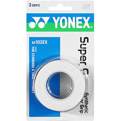 Picture of Yonex Super Grap Overgrip White - 3 Pack