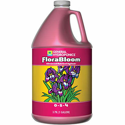 Picture of General Hydroponics HGC718015 FloraBloom 0-5-4, Use With FloraMicro & FloraGro For A Tailor-Made Nutrient Mix, Provides Nutrients For Reproductive Growth, Ideal For Hydroponics, 1-Gallon