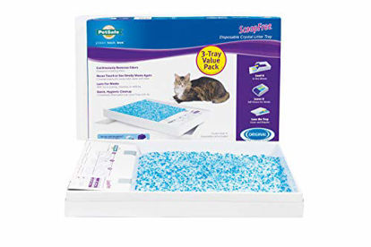 Picture of PetSafe ScoopFree Self-Cleaning Cat Litter Box Tray Refills with Premium Blue Non-Clumping Crystals - 3 Pack