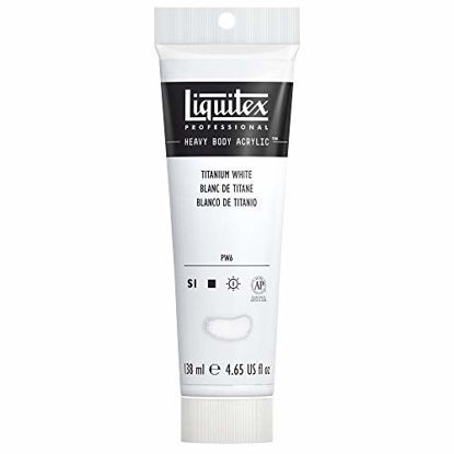 Picture of Liquitex Professional Heavy Body Acrylic Paint, 4.65-oz Tube, Titanium White