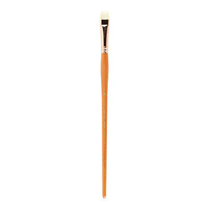 Picture of Princeton Refine Artist Brush, Brushes for Oil and Acrylic Paint, Series 5400 Natural Chunking Bristle, Short Filbert, Size 8