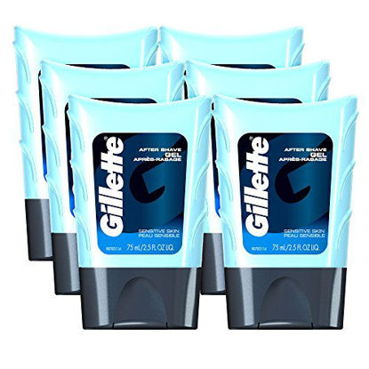 Picture of Gillette After Shave Gel, Sensitive Skin, 2.5 Oz (Pack of 6)
