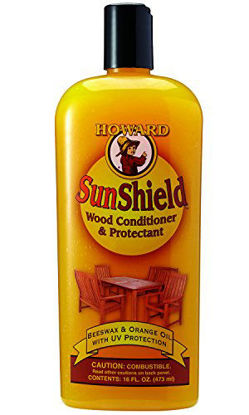 Picture of Howard SWAX16 SunShield Outdoor Furniture Wax with UV Protection, 16-Ounce, Yellow