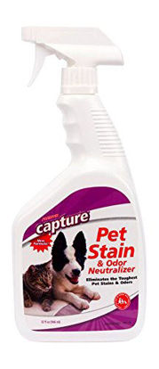 Picture of Capture Carpet Pet Odor Eliminator - Couch Cleaner Urine Remover for Dog and Cat Stains, Beats Any Enzyme Cleaner, Carpet Stain Remover