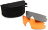 Picture of Bobster ESB Shooting Sunglasses, Black Frame/3 Lenses (Smoked, Amber and Clear)