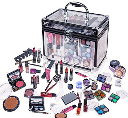 Picture of SHANY Carry All Trunk Makeup Set (Eye shadow palette/Blushes/Powder/Nail Polish and more)