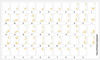 Picture of FARSI (Persian) Keyboard Sticker Orange Lettering ON Transparent Background for Desktop, Laptop and Notebook