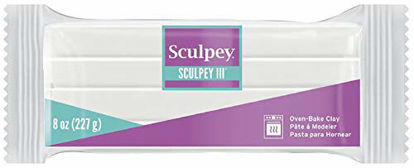 Picture of Polyform Sculpey III Polymer Clay 8 Oz: White
