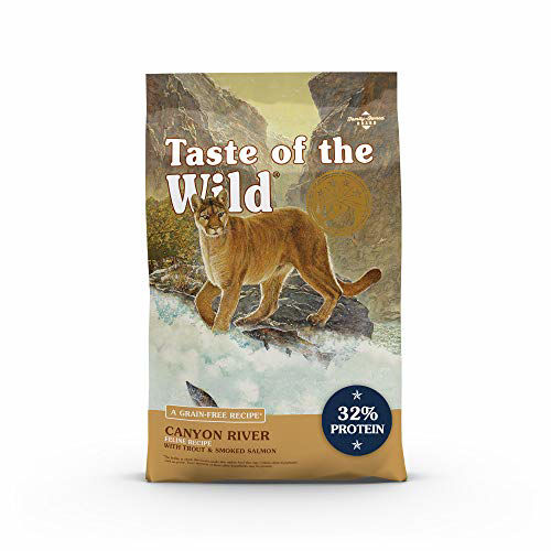 Taste of the Wild Grain Free High Protein Real Meat Recipe Canyon River Premium Dry Cat Food