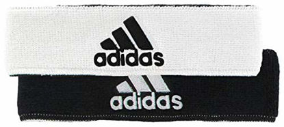 Picture of adidas Unisex Interval Reversible Headband, White/Black Black/White, ONE SIZE