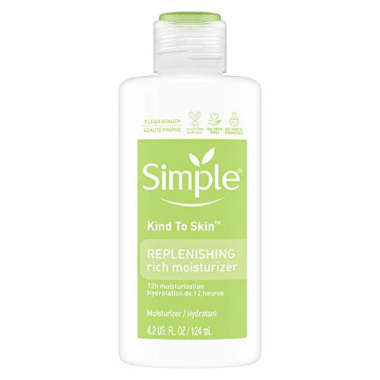 Picture of Simple Kind to Skin Face Moisturizer For Sensitive Skin Replenishing Rich 12-Hour Moisturization for All Skin Types 4.2 oz