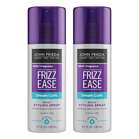 Picture of John Frieda Frizz Ease Dream Curls Spray, Magnesium-enriched Formula, Revitalizes Natural Curls, Abyssinian Oil, 6.7 Fl Oz (Pack of 2)