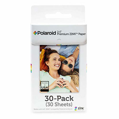 Picture of Polaroid 2x3 Premium Zink Photo Paper (30 Pack) Compatible with Polaroid Mint Camera, Snap/Snap Touch Instant Print Cameras & Polaroid Mint and Zip Photo Printers.