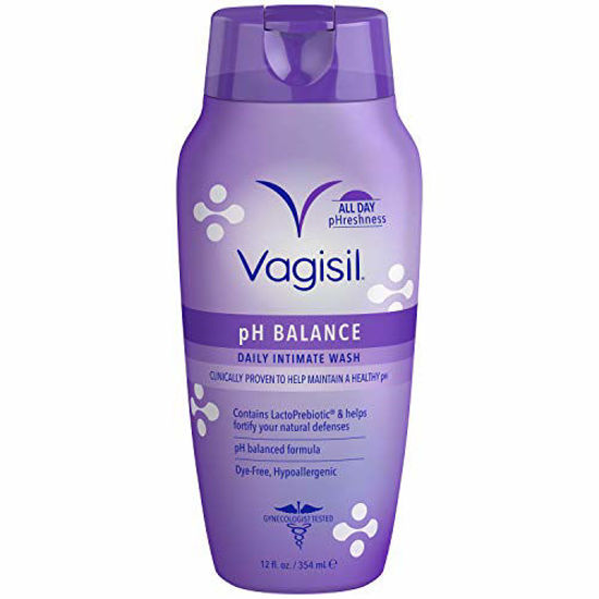 Picture of Vagisil pH Balanced Daily Intimate Feminine Wash for Women, Gynecologist Tested, Hypoallergenic, 12 Ounce
