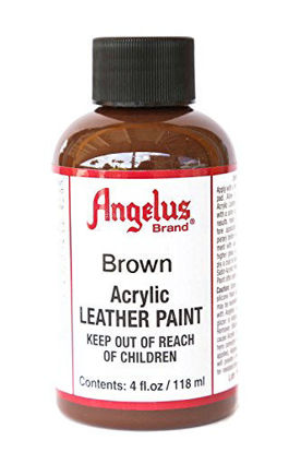 Picture of Angelus Acrylic Leather Paint-4oz.-Brown