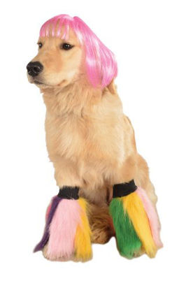 Picture of Rubie's Wig for Pets, Medium to Large, Hot Pink Short Bob