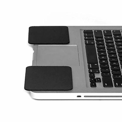 Picture of Grifiti Large Slim Palm Pads Notebook Wrist Rests with Tacky Silicone Reposition for Hard and Sharp MacBooks and Laptops (2 Large 4 x 3.12 inches)