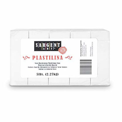Picture of Sargent Art Plastilina Modeling Clay, 5-Pound, White