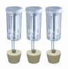 Picture of 3ct. - 3 Piece Airlock with #6.5 Stopper - Set of 3 (Cylinder Airlock)