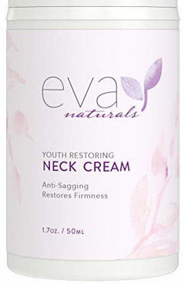 Picture of Neck Firming Cream by Eva Naturals (1.7 oz) Airless Pump - Firming Lotion for Sagging Neck, Face, and Décolleté - Fights Wrinkles and Promotes Elasticity and Youthful Skin - With Vitamin C