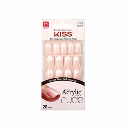 Picture of KISS Salon Acrylic Nude 28 Nails (1 PACK, KAN03)