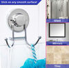 Picture of HOME SO Towel Hook with Suction Cup Holder - Bathroom Shower Kitchen Removable Hooks Hanger for Bath robe, Towels, Coat, Loofah - Stainless Steel, Chrome