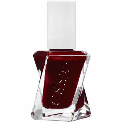 Picture of essie Gel Couture Longwear Nail Polish, Deep Red, Spiked With Style, 0.46 Ounce