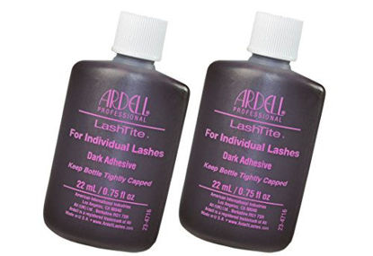 Picture of Ardell Lashtite Eyelash Adhesive Glue-Dark For Individual Lashes USA - Size 0.75 fl oz / 22ml (Pack 2)