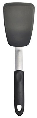 Picture of Unicook Flexible Silicone Spatula, Turner, 600F Heat Resistant, Ideal for Flipping Eggs, Burgers, Crepes and More, Small