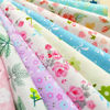 Picture of flic-flac 50pcs 10 x 10 inches (25cmx25cm) Cotton Fabric Squares Quilting Sewing Floral Precut Fabric Square Sheets for Craft Patchwork (50pcs 25cm25cm)