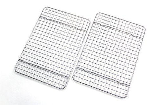 GetUSCart Checkered Chef Cooling Racks For Baking Quarter Size
