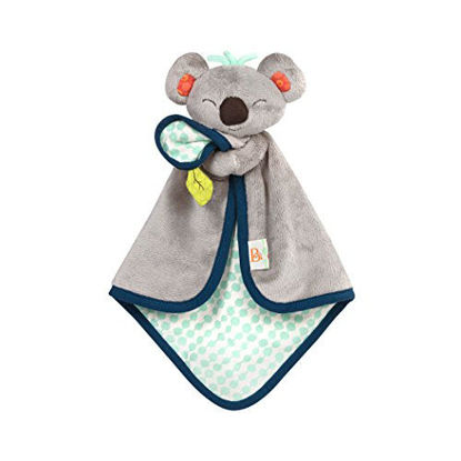 Picture of B. toys by Battat BX1565Z B. Toys - B. Snugglies - Fluffy Koko The Koala Security Blanket - Adorable Baby Blankie with Soft Fabric, 12.5" x 8.25" x 2.5"