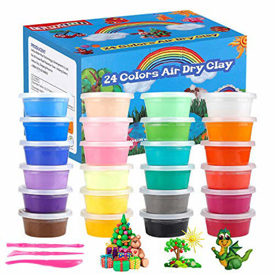 Creatibles D.I.Y. Air Dry Clay Kit - Set of 24 Colors