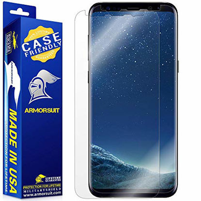 Picture of ArmorSuit MilitaryShield (Case Friendly) Screen Protector Designed for Samsung Galaxy S8 Anti-Bubble HD Clear Film
