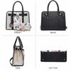 Picture of Women Designer Handbags and Purses Two Tone Fashion Satchel Bags Top Handle Shoulder Bags Tote Bags with Matching Wallet