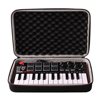 Picture of LTGEM Travel Hard Carrying Case for Akai Professional MPK Mini MKII & MK3 & MPK Mini Play | 25-Key Ultra-Portable USB MIDI Drum Pad & Keyboard Controller