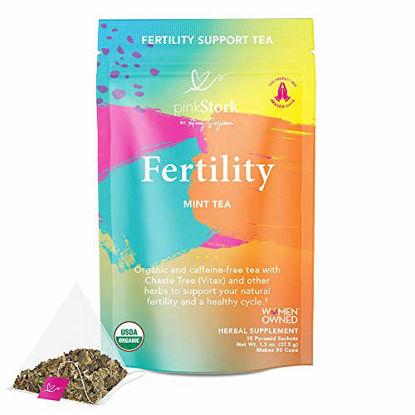 Picture of Pink Stork Fertility Tea, 100% Organic, 30 Cups, Mint